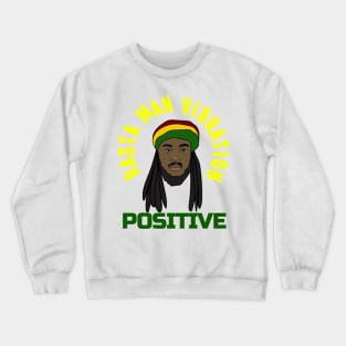 Positive vibration, Rastafari, Ethiopian, Reggae, Rasta Crewneck Sweatshirt